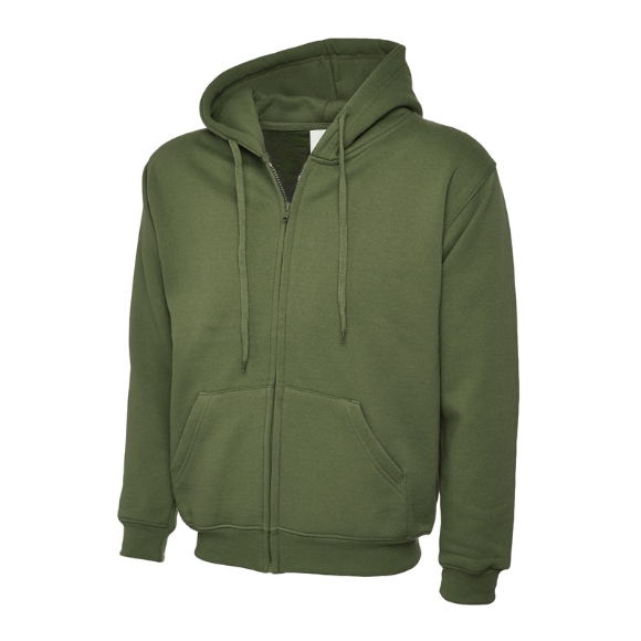 Uneek Classic Full Zip Hooded Sweatshirt